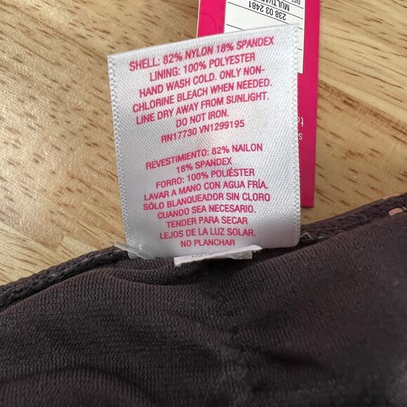 Xhilaration Juniors' Brown Floral Hipster Bikini Bottom - Size Medium - NWT - Picture 8 of 8